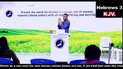 Christ as a son over his own house; whose house are we, if we hold fast unto the end.