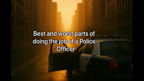 POV-Best and Worst Parts Of Doing The Job Of A Police Officer