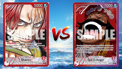 One Piece TCG Red Haired Shanks VS Gol D Roger!!