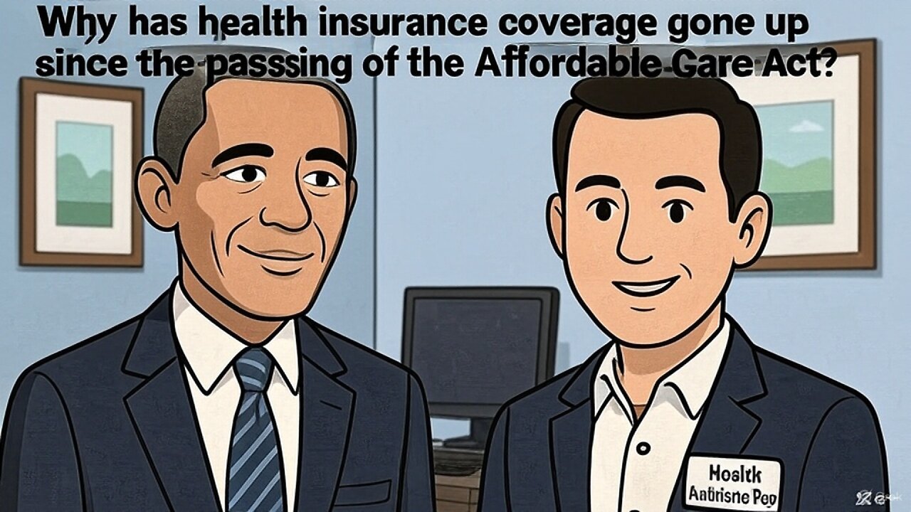 Why has health insurance coverage gone up since the passing of the Affordable Care Act?