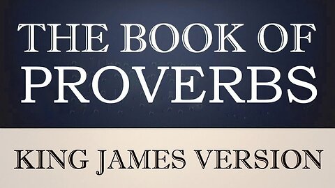 20) The Book of Proverbs