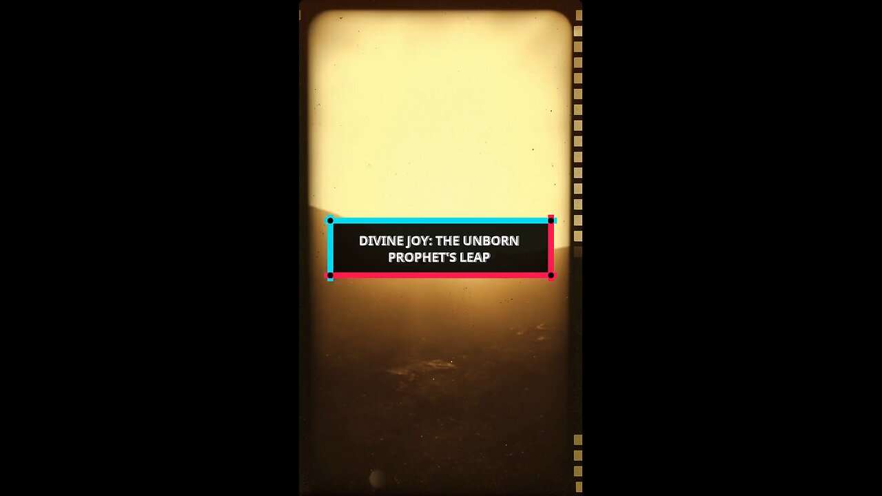 Divine Joy: The Unborn Prophet's Leap | Short Christian Devotional #shorts