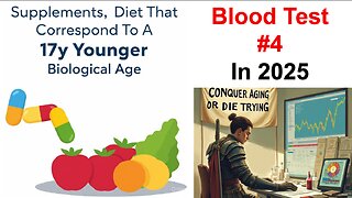 17y Younger Biological Age (Test #4 in 2025): Supplements, Diet