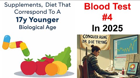 17y Younger Biological Age (Test #4 in 2025): Supplements, Diet