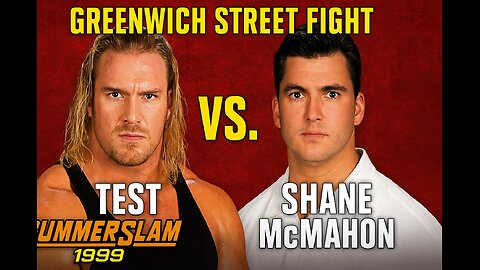 FULL MATCH; Test vs. Shane McMahon ¦ Greenwich Street Fight; SummerSlam 1999
