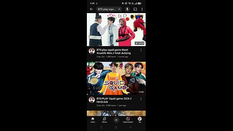 BTS play squid game Masti #cuelife #bts // hindi dubbing