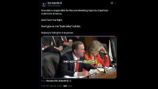 MO Sen. Eric Schmitt - Don't Give Us This "Both Sides" Bullshit