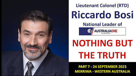 Ricardo Bosi ~ AWESOME: Australia One Party Leader