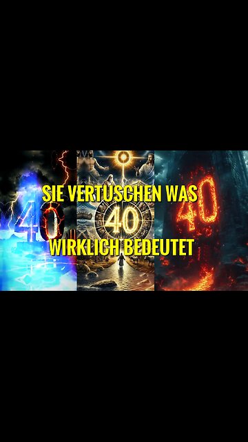 Dies bedeutet die mystische Zahl 40 wirklich und deswegen vertuscht es der Vatikan