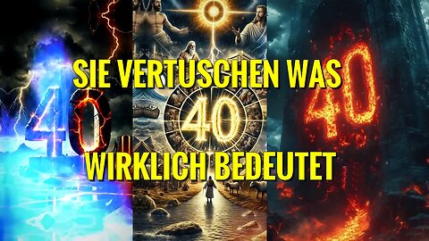 Dies bedeutet die mystische Zahl 40 wirklich und deswegen vertuscht es der Vatikan