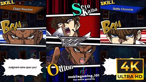 [4K Full Upscale] Odion Chain Reaction VS Seto Kaiba BC Blue-Eyes , リシド VS 海馬 瀬人 , 遊☆戯☆王 デュエルリンクス