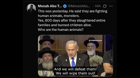 Netanyahu on his high Horse going to war against evil children women and men in their homes in Gaza