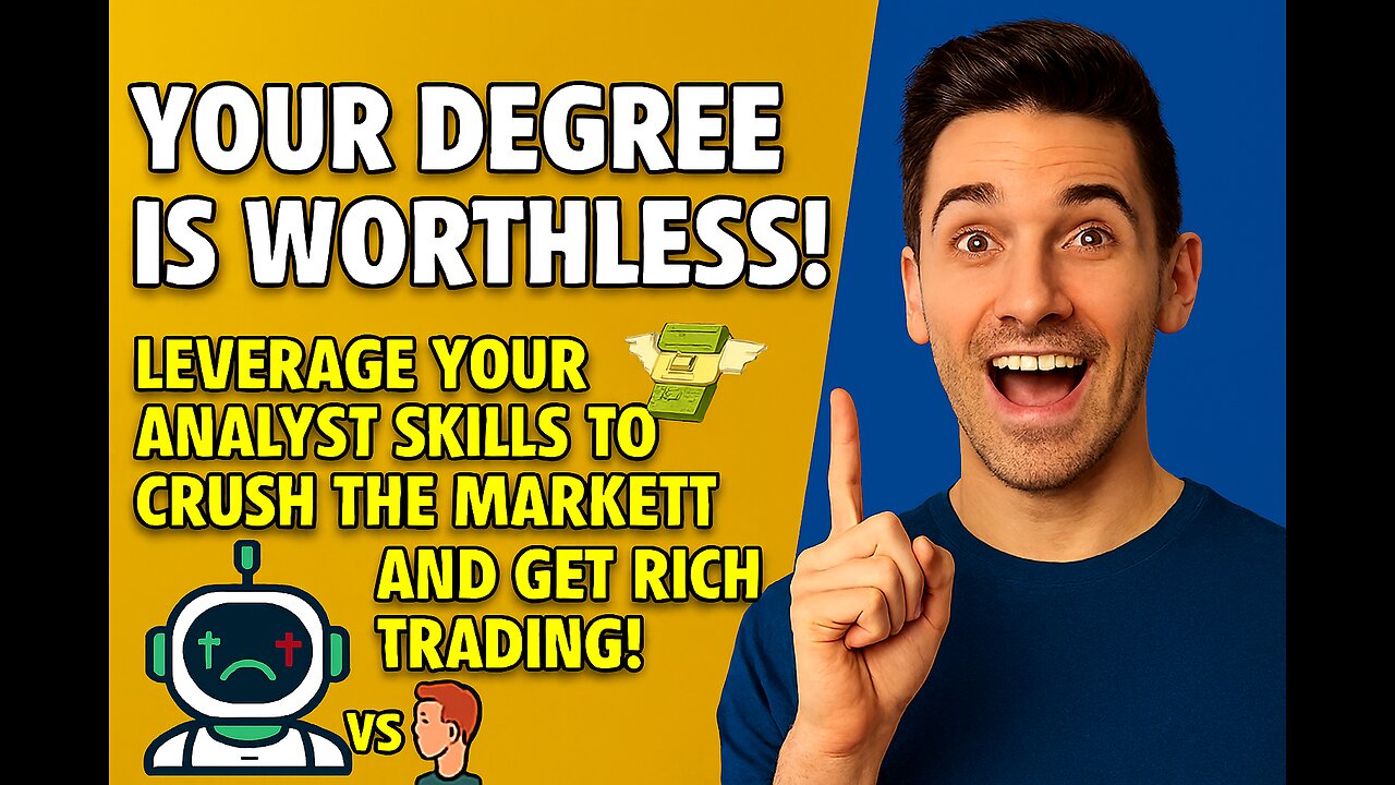 YOUR DEGREE IS WORTHLESS! 💸 Leverage Your Analyst Skills To CRUSH The Market And Get Rich Trading!