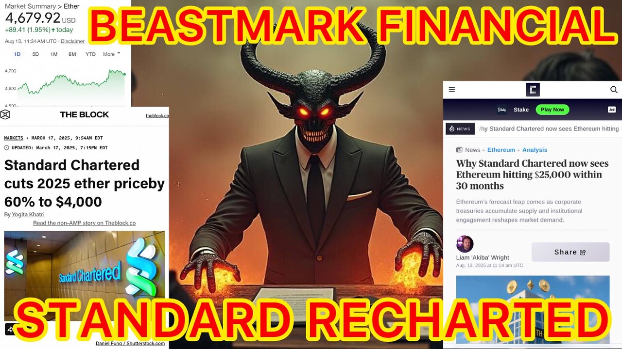 T.F.T.C. | Beastmark Financial FLAMES Standard Chartered for ETHEREUM flip flop!!!