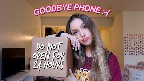 going without my phone for 24 hours... *challenge*
			