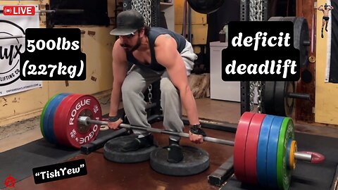 500lbs (227kg) Deficit Conventional Deadlift