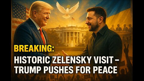 Historic Zelensky Visit – Trump Pushes Peace Summit After Alaska Talks