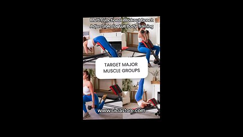Multi-Functional Workout Bench - Adjustable for Full Body Training - Cicia Store