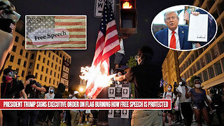 President Trump's Executive Order Targets Activist INCITING Violence While Burning US Flag