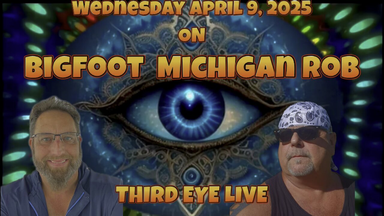 The one and only BMR (Bigfoot Michigan Rob) is our guest April 9, 2025 at 8pm on #ThirdEyeLive