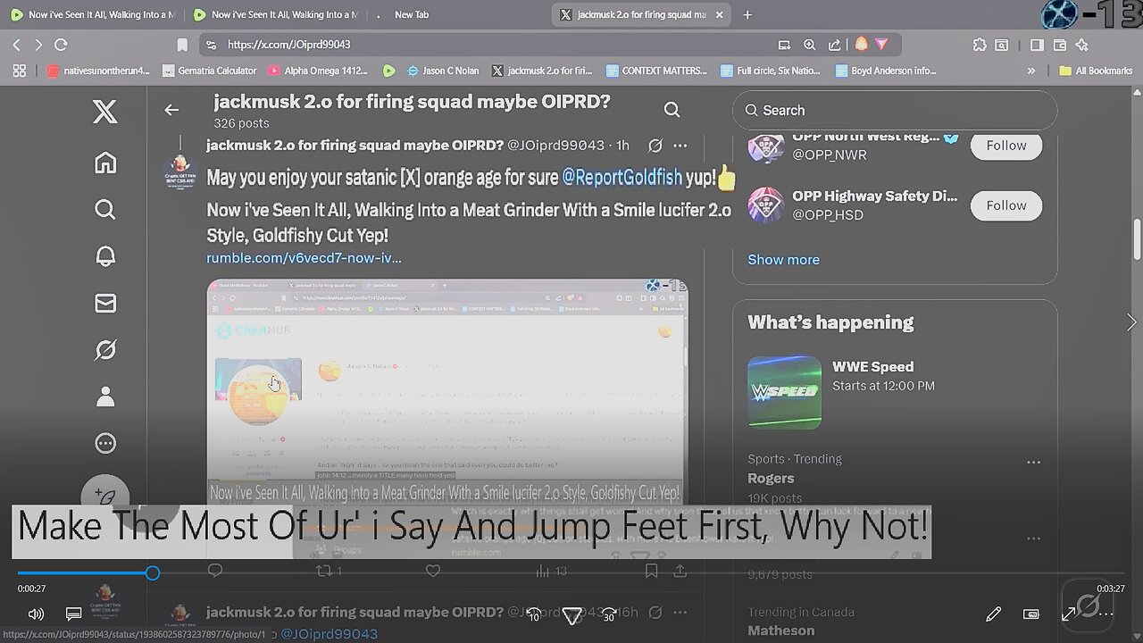 Make The Most Of Ur' i Say And Jump Feet First, Why Not!