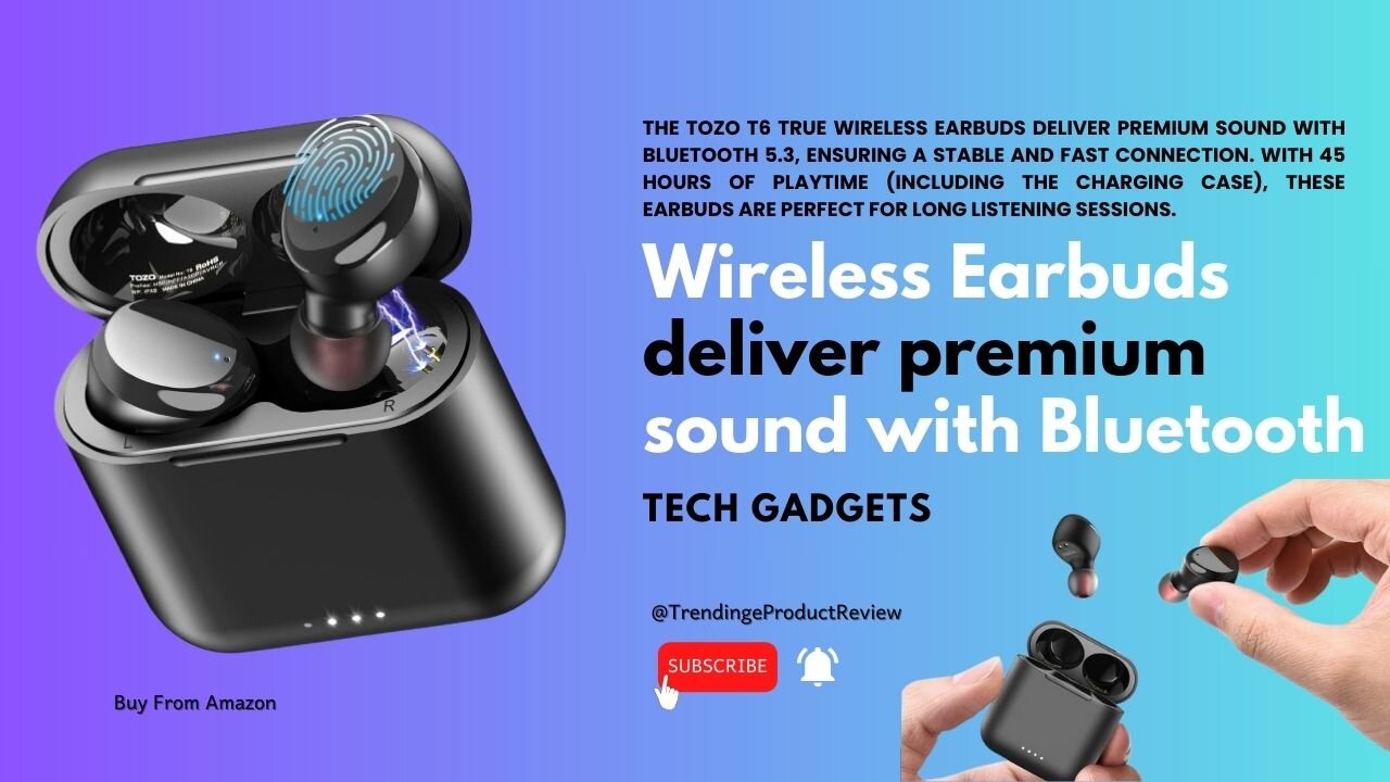 Wireless Earbuds deliver premium sound with Bluetooth
