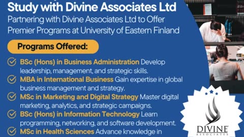 Global Opportunities at University of Eastern Finland with Divine Associates Ltd