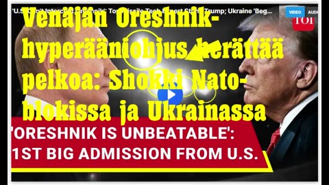 Venäjän Oreshnik-hyperääniohjus herättää pelkoa Nato-blokissa ja Ukrainassa