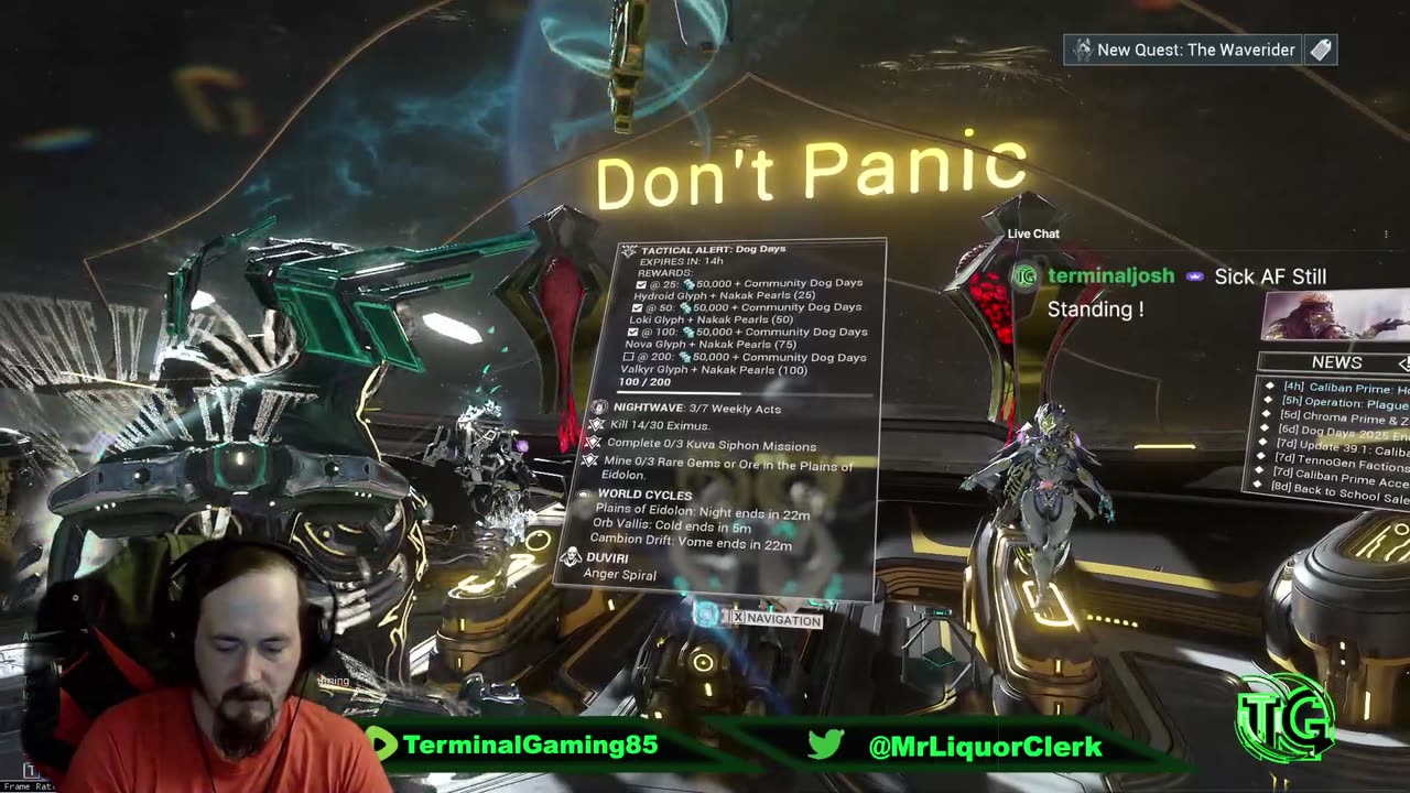 Terminal Gaming - Tuesday Night w/ Warframe
