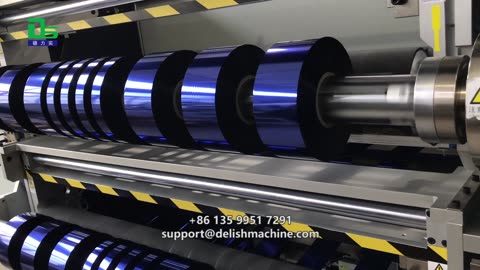 DELISH hot stamping film slitting machine handles different widths of hot stamping film