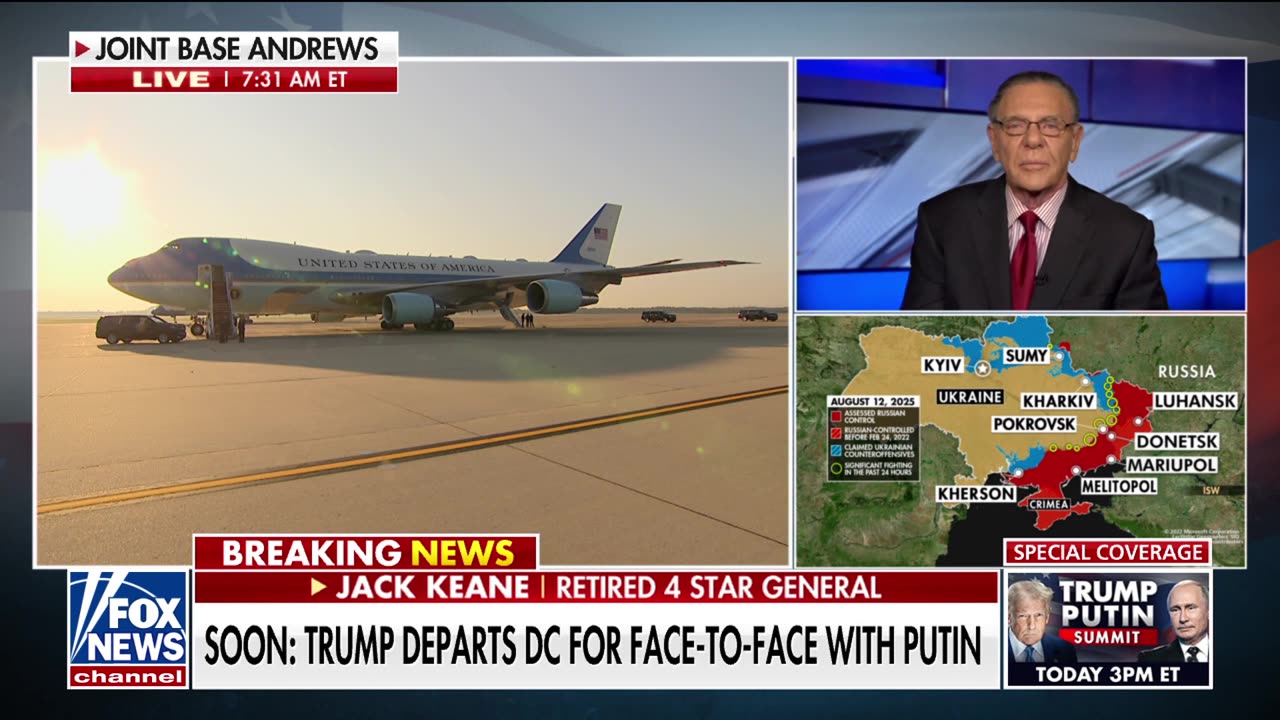 Trump departs DC for face-to-face with Putin