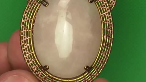 Handmade Wire Wrapped jewelry Valeriy Vorobev. Wire Wrapped Stone Pendant