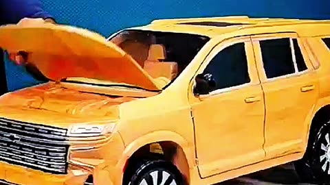Amazing Wooden Car Making Process | Handmade Wooden Car 🚗 | Craftsmanship Masterpiece" #shorts