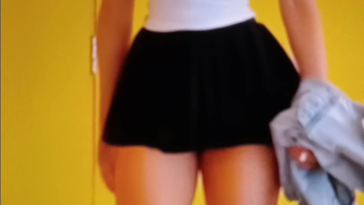 White top and skirt fit check