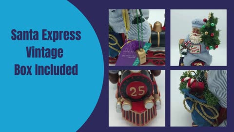 Vintage Clothtique Santa Express #80505 2000 Possible Dreams Boxed