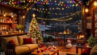 🎄☃️ Christmas Jazz Music for The Holiday 🎄 Cozy Christmas Coffee Shop Ambience