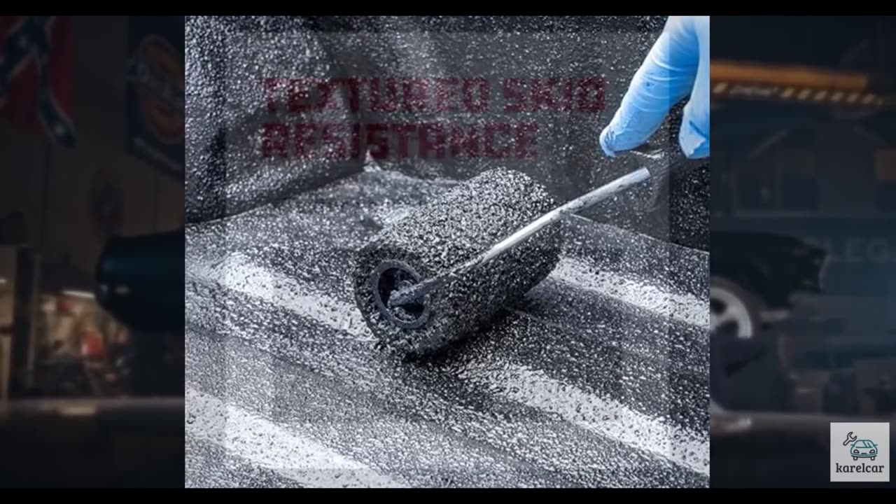 HERCULINER Roll-On Truck Bed Liner, 1 Gallon Can, Black, Textured, Suitable for