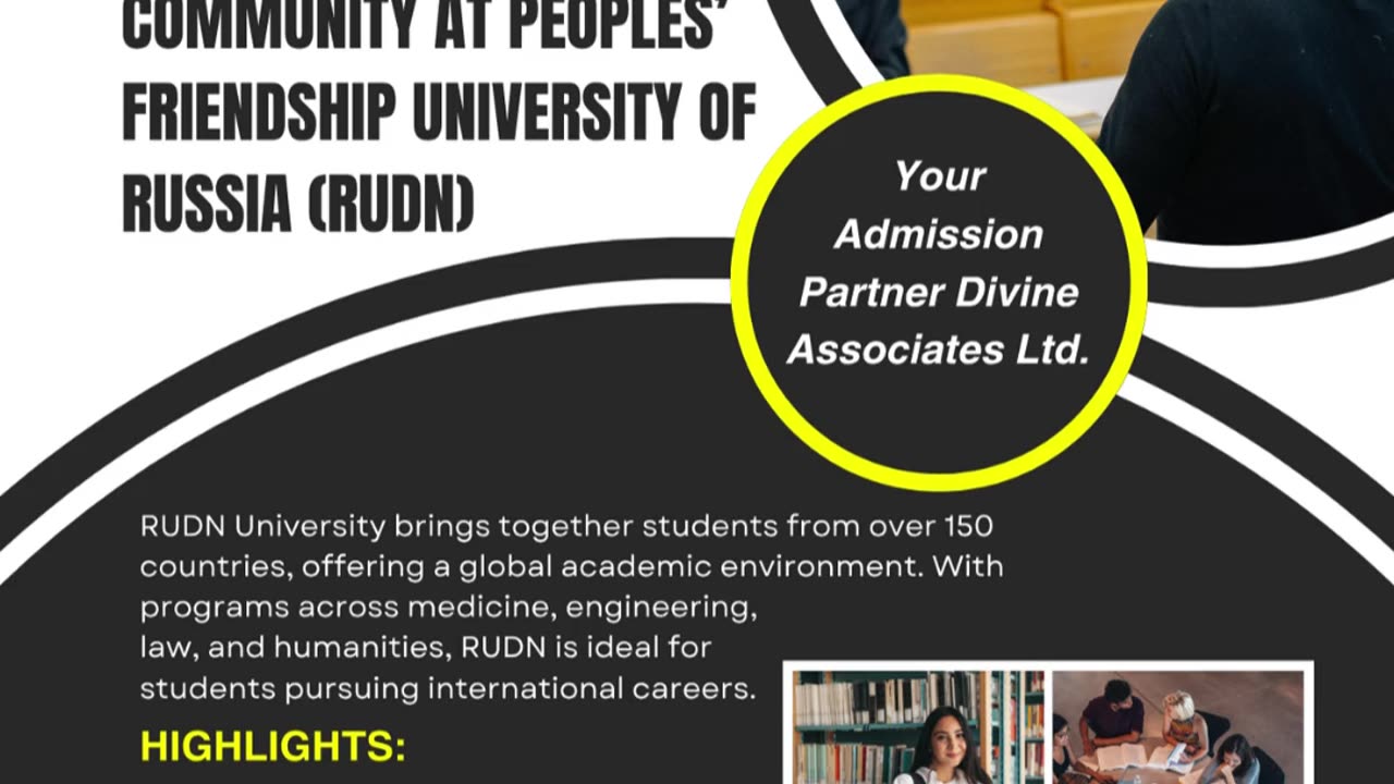 Your Gateway to World-Class Education – Apply to RUDN with Divine Associates