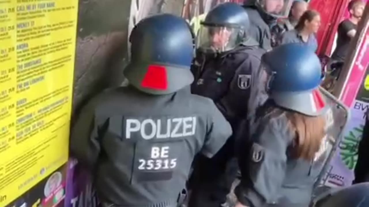 Berlin police slam woman into wall during protest against Gaza starvation