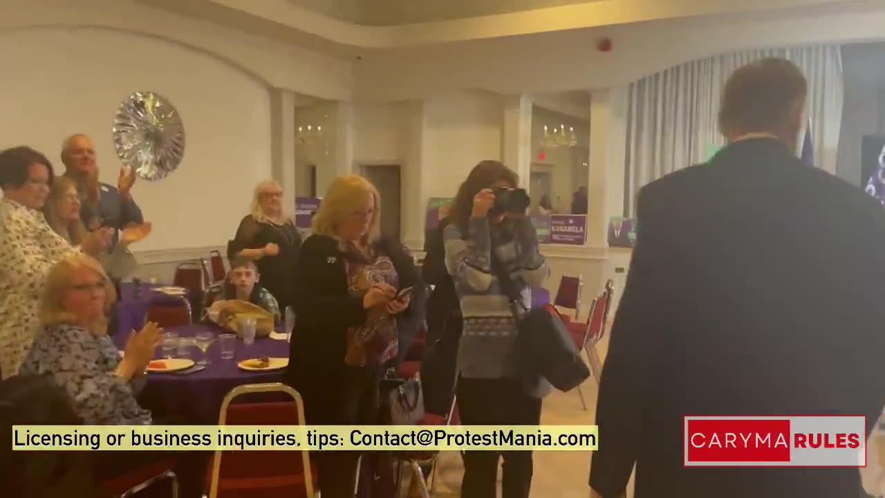 Max Arrives at the Election Ready Rally and Social 2025