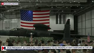 🇺🇸 Vice President JD Vance Delivers Remarks to US Troops at RAF Fairford in the UK [LIVE]
