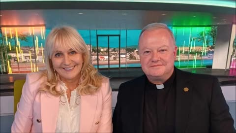 Fr. Paul Murphy (the stabbed chaplain in Galway) with Miriam O'Callaghan 4th May 2025