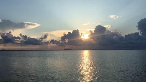 Watching the sunrise at the beach