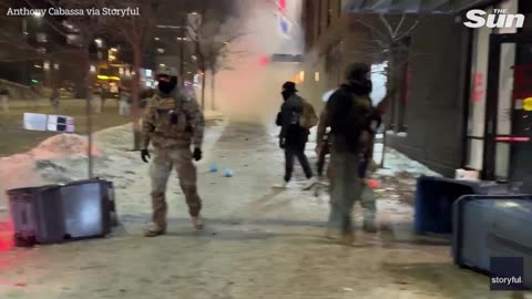 Protesters STORM Minnesota hotel in apparent hunt for ICE agents after Alex Pretti shooting