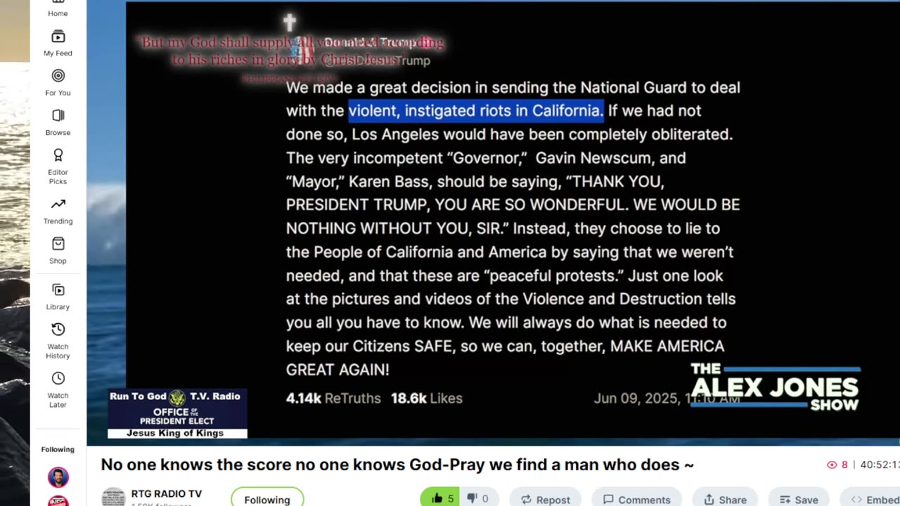 The best presdent ever 45-7-Trump says to arrest Newscum