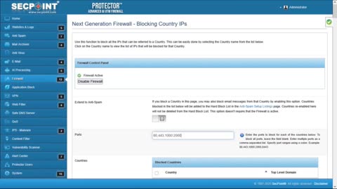 New in SecPoint Protector V66: Improved Country Blocking!