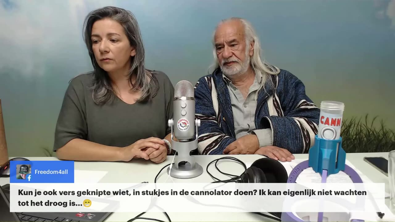 Vers geknipte wiet in de cannolator