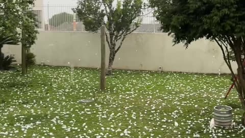Golf Ball Sized Hailstorm in Brazil Causes Major Damage