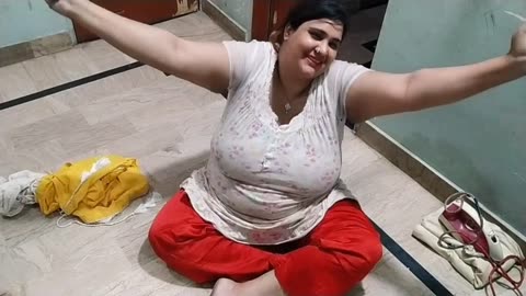 Pressing clothes at home Vlog daily routine work