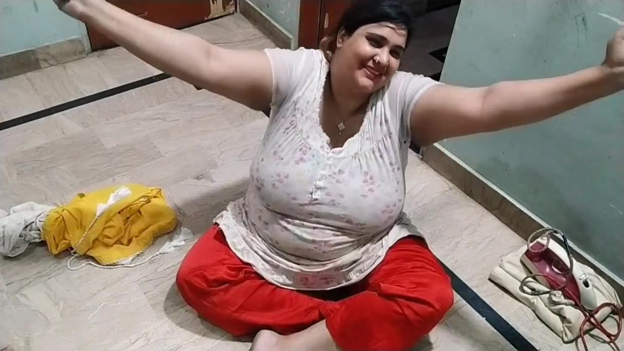 Pressing clothes at home Vlog daily routine work